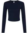 BL1501 1501 Bella Micro Rib Long Sleeve Baby T-Shirt solid navy blend colour image